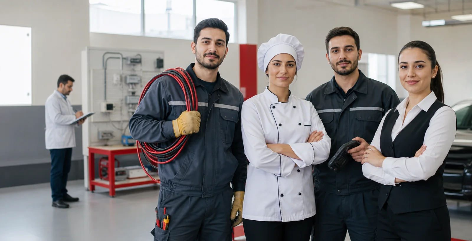 Farklı sektörlerden meslek çalışanları ve bağımsız değerlendirici